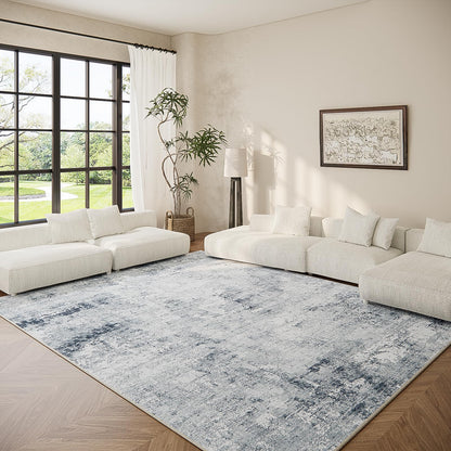 Washable Vintage Runner Rug with Non-Slip Backing