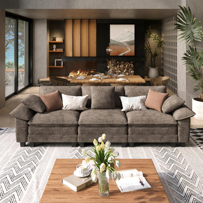 Shaped Modular Cloud Sectional Sofa