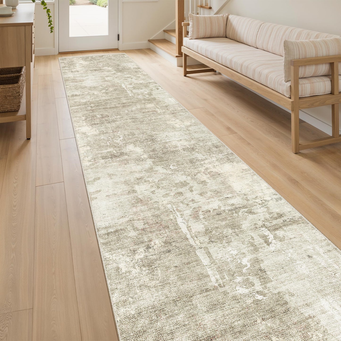 Washable Area Rug with Non-Slip Backing