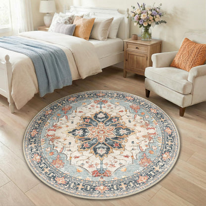 Washable Area Rug with Soft Non-Slip Backing
