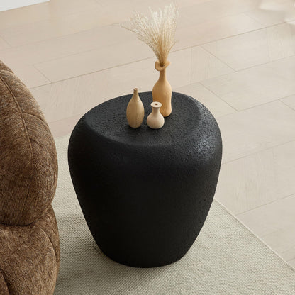 Elliptical Matte Coffee Table with Rounded Edges