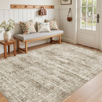 Washable Area Rug with Non-Slip Backing
