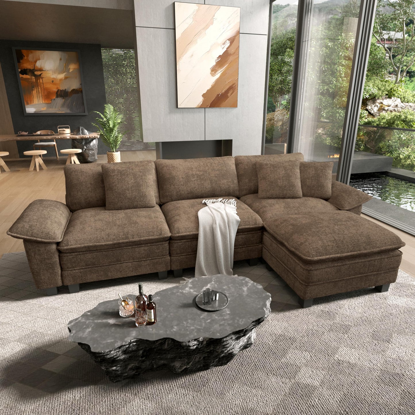 HERA'S HOUSE Modular Sectional Couches for Living Room Cloud Sofa
