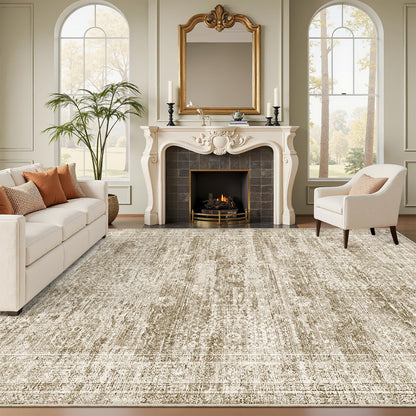 Washable Area Rug with Non-Slip Backing