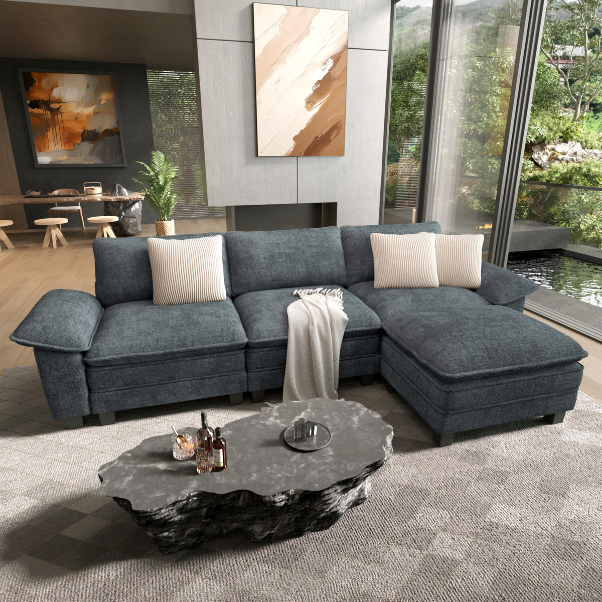 HERA'S HOUSE Modular Sectional Couches for Living Room Cloud Sofa