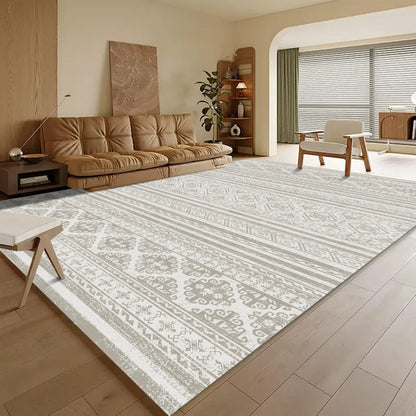 Washable Vintage Tribal Area Rug with Non-Slip Backing