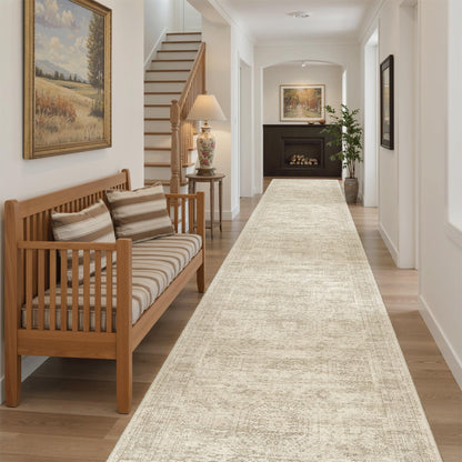 Washable Area Rug with Non-Slip Backing