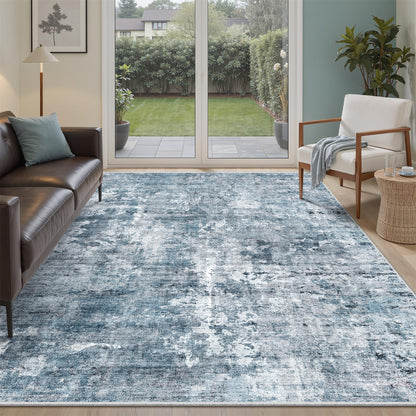 Washable Area Rug with Non-Slip Backing
