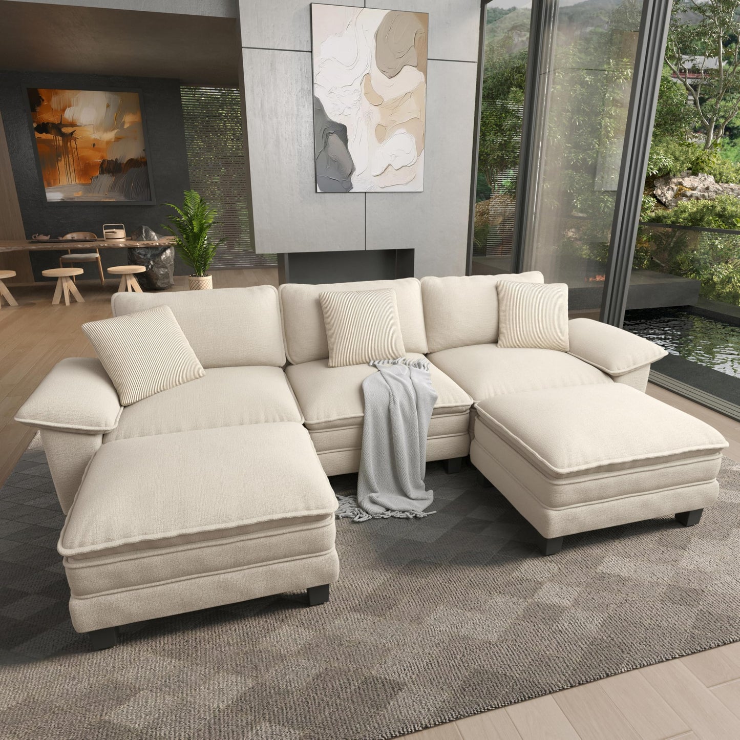 HERA'S HOUSE Modular Sectional Couches for Living Room Cloud Sofa