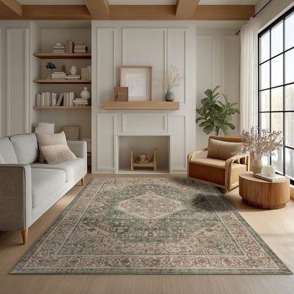 Ultra-Soft Washable Area Rug with Non-Slip Backing