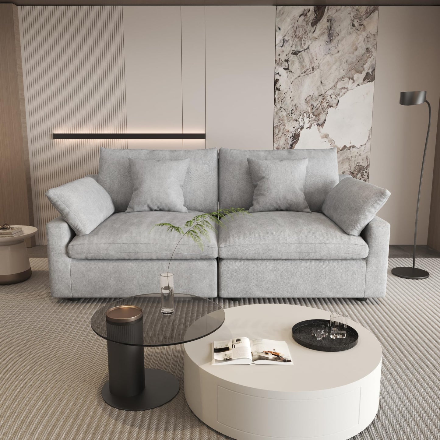 Linen Cloud Modular Sectional Sofa