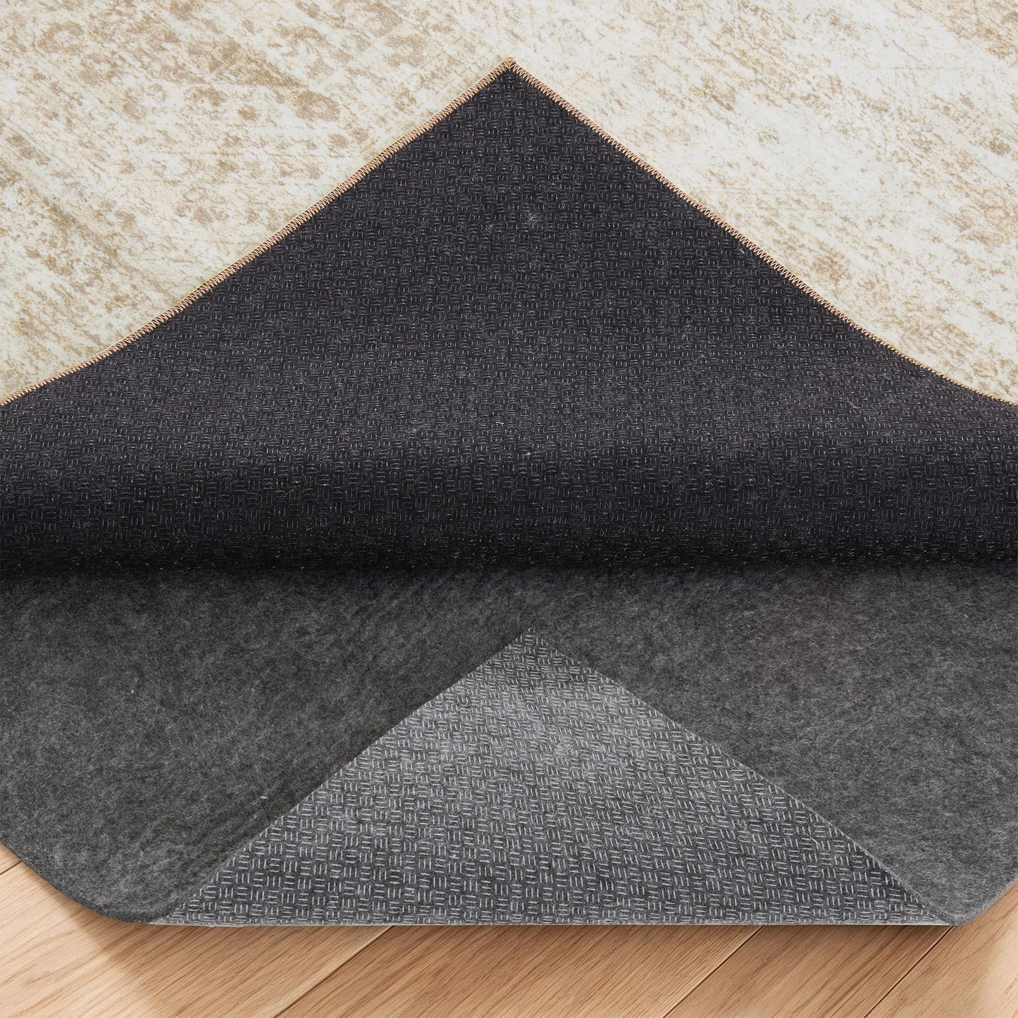 Washable Area Rug with Non-Slip Backing