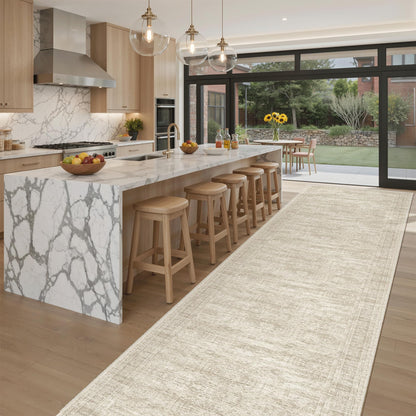 Washable Area Rug with Non-Slip Backing