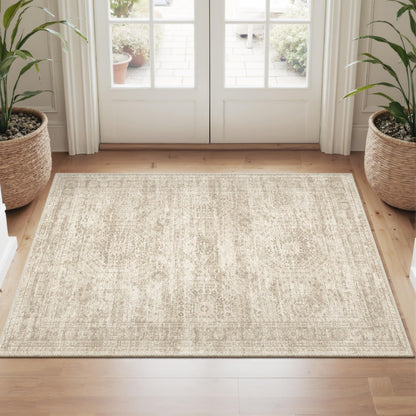 Washable Area Rug with Non-Slip Backing