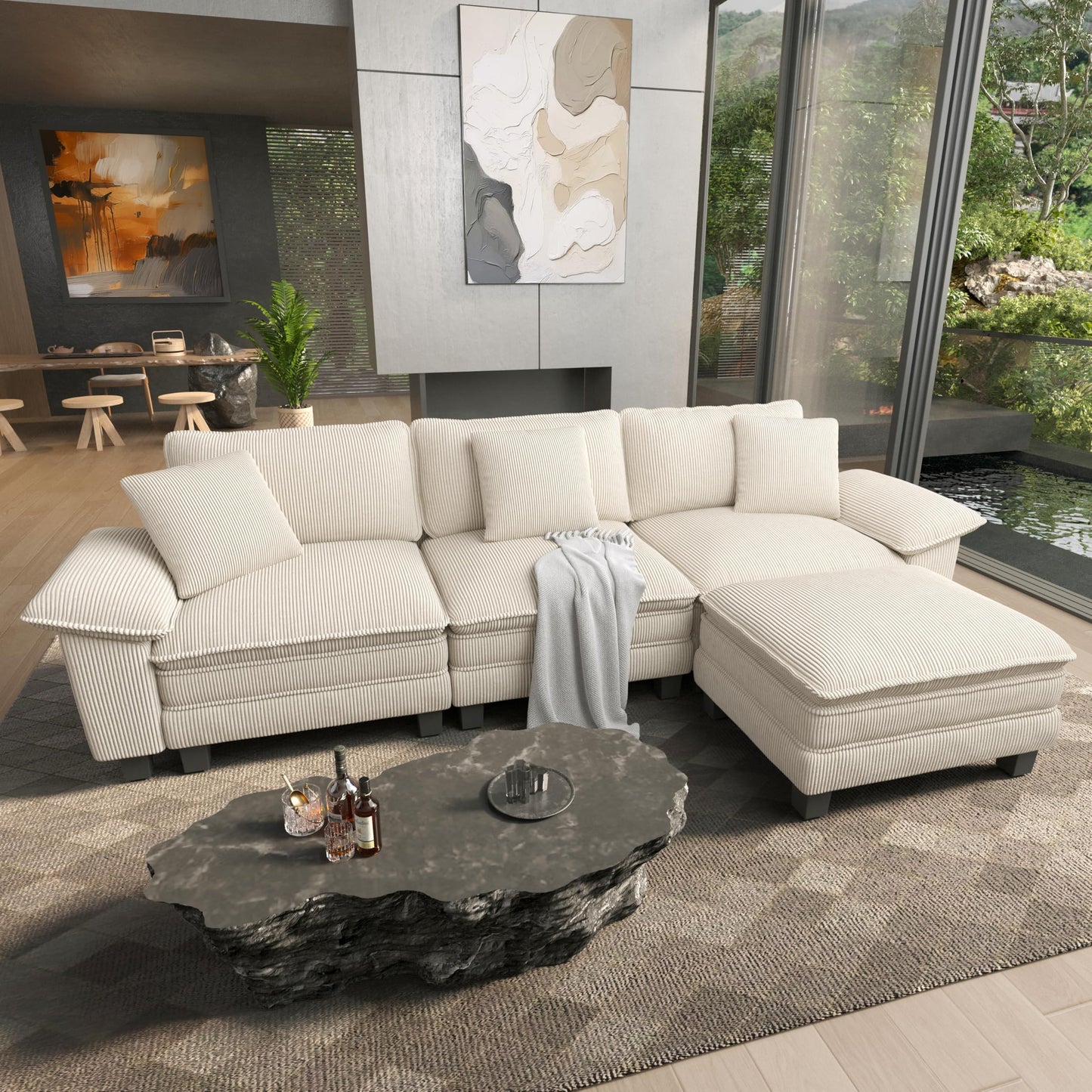 HERA'S HOUSE Modular Sectional Couches for Living Room Cloud Sofa