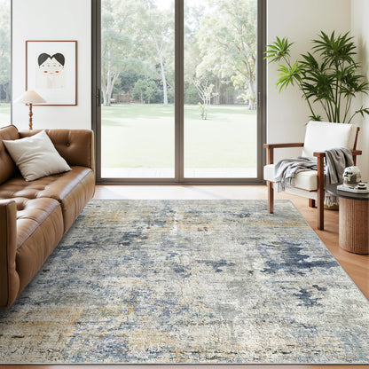 Washable Area Rug with Non-Slip Backing