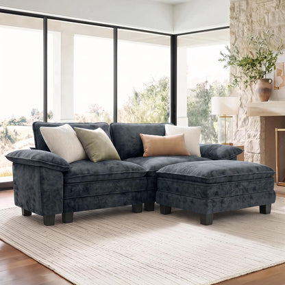 Shaped Modular Cloud Sectional Sofa