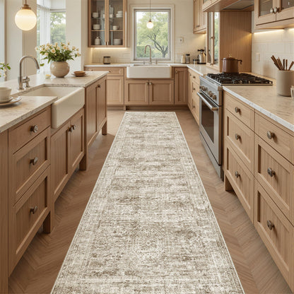 Washable Area Rug with Non-Slip Backing