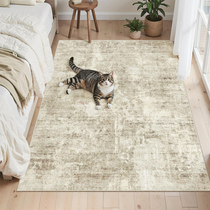 Washable Area Rug with Non-Slip Backing