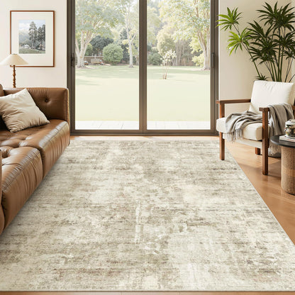 Washable Area Rug with Non-Slip Backing