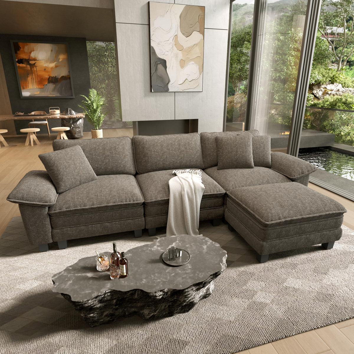 HERA'S HOUSE Modular Sectional Couches for Living Room Cloud Sofa