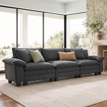 Shaped Modular Cloud Sectional Sofa