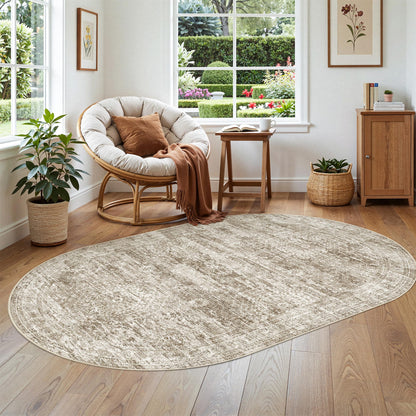 Washable Area Rug with Non-Slip Backing