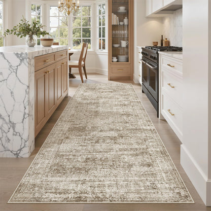 Washable Area Rug with Non-Slip Backing
