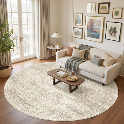 Washable Area Rug with Non-Slip Backing