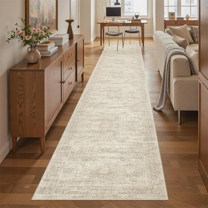 Washable Area Rug with Non-Slip Backing