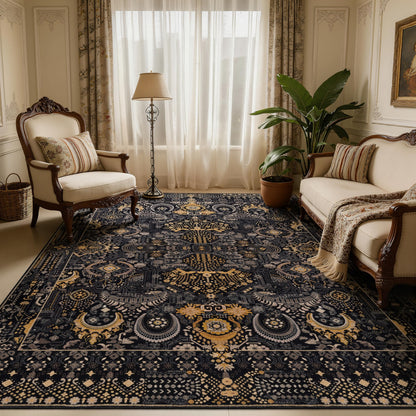 Ultra-Soft Washable Area Rug with Non-Slip Backing