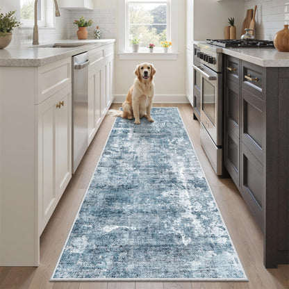 Washable Area Rug with Non-Slip Backing