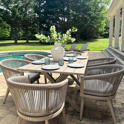 Portland Outdoor Dining Set with Modern Design