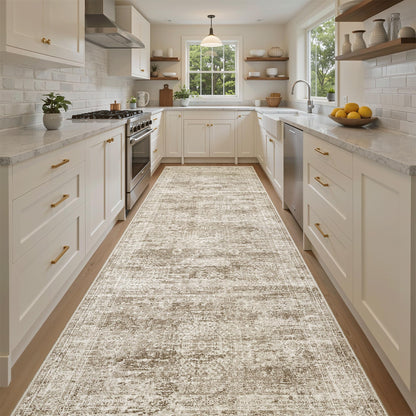 Washable Area Rug with Non-Slip Backing