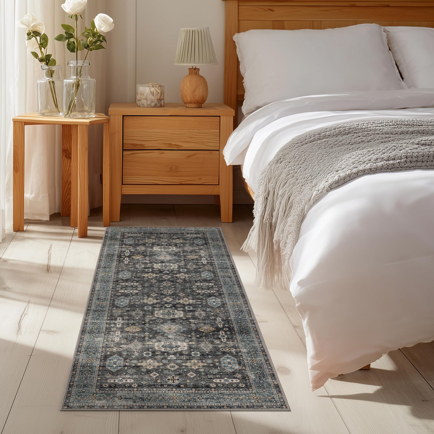 Ultra-Soft Washable Area Rug with Non-Slip Backing