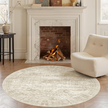 Washable Area Rug with Non-Slip Backing