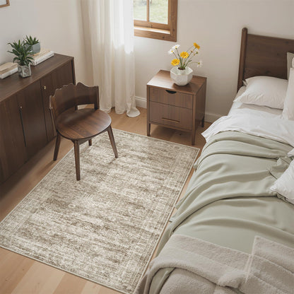 Washable Area Rug with Non-Slip Backing