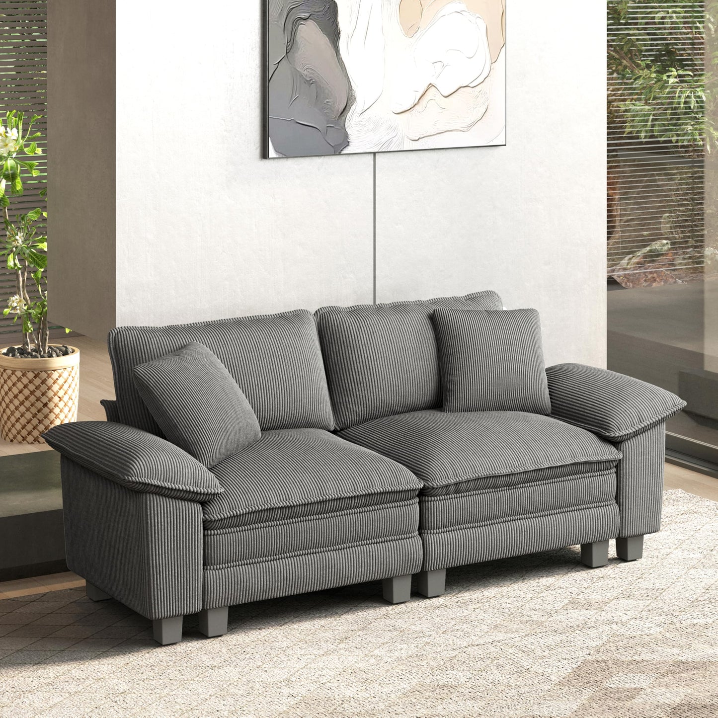 HERA'S HOUSE Modular Sectional Couches for Living Room Cloud Sofa
