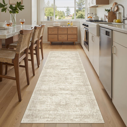 Washable Area Rug with Non-Slip Backing