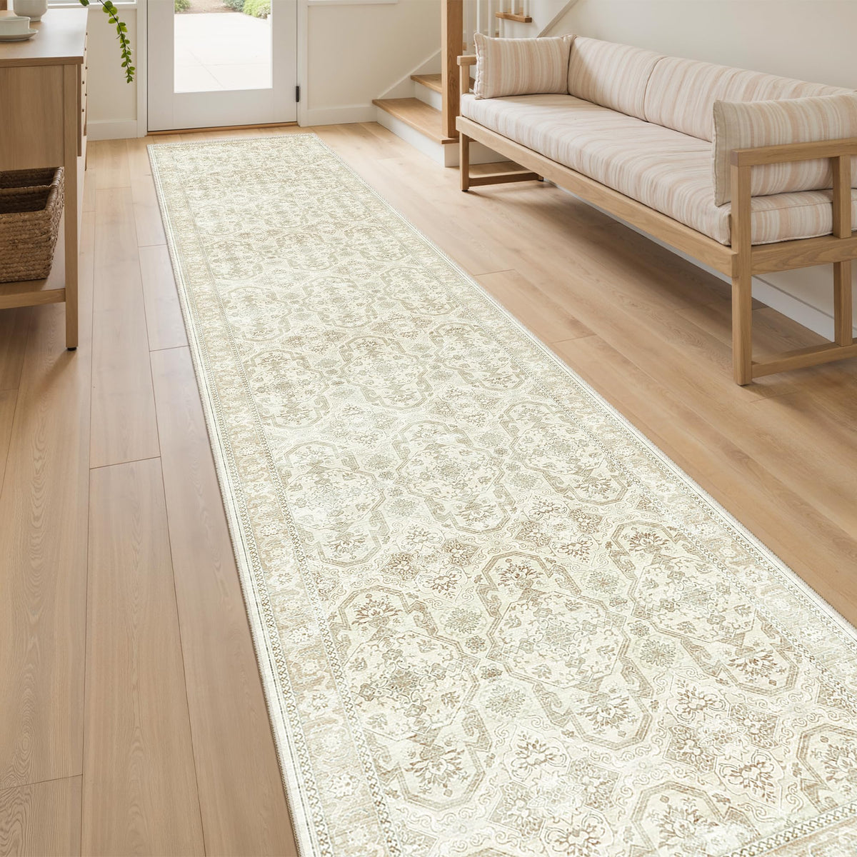 Washable Area Rug with Non-Slip Backing