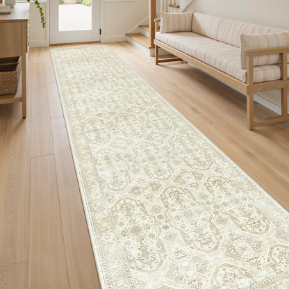 Washable Area Rug with Non-Slip Backing