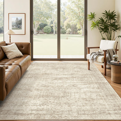 Washable Area Rug with Non-Slip Backing