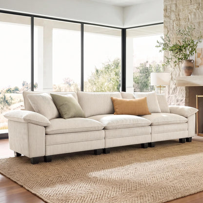 Shaped Modular Cloud Sectional Sofa