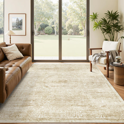 Washable Area Rug with Non-Slip Backing