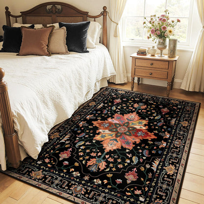 Washable Area Rug with Soft Non-Slip Backing