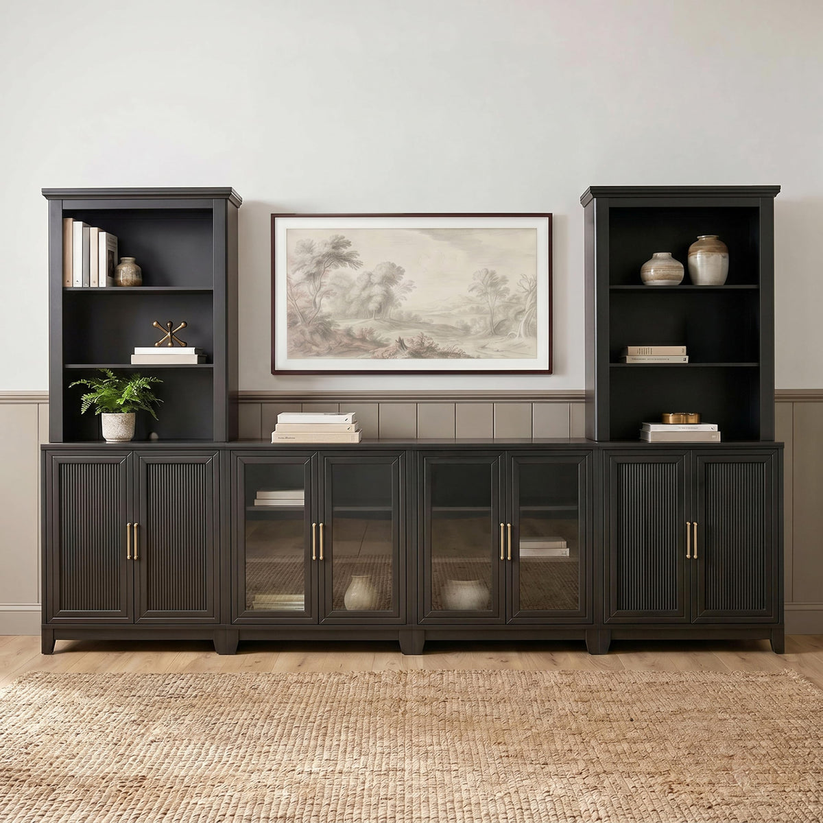 Martha Stewart Bedford Modular Fluted Storage Cabinet