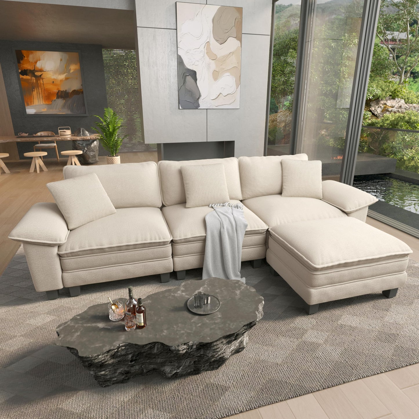 HERA'S HOUSE Modular Sectional Couches for Living Room Cloud Sofa