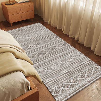 Washable Vintage Tribal Area Rug with Non-Slip Backing