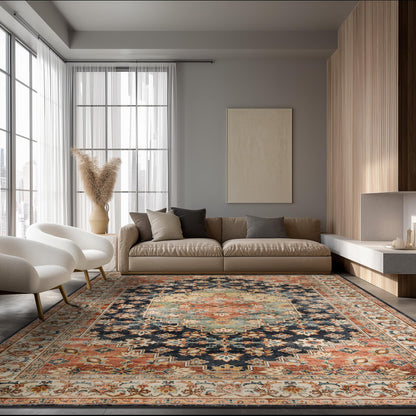 Ultra-Soft Washable Area Rug with Non-Slip Backing