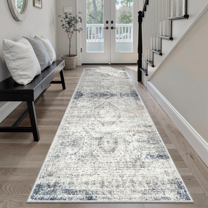 Washable Area Rug with Non-Slip Backing